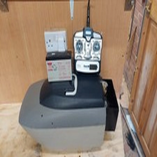 Carp Bait Boat. Old Predator with Modified Hopper