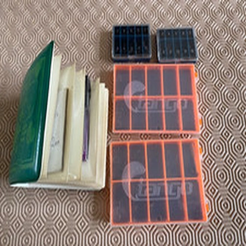 Job Lot Vintage Fishing Hooks plus Magnetic Hook Boxes