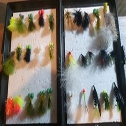 Rainbow Trout Lures Mixed Selection Including Fly Box.