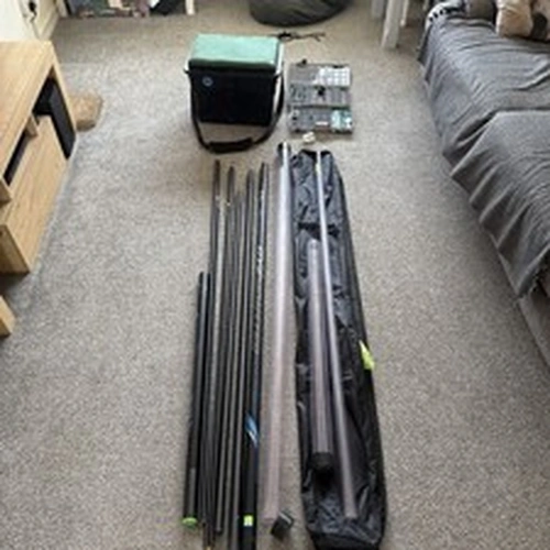 preston edge  Monster Margin Pole 8.5 M plus seat box Tackle Box& more