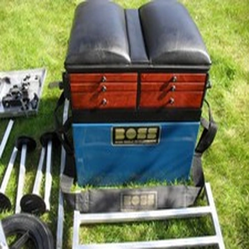 Boss Tackle Developments Modulator Seat Box Drawer system with Adjustable Legs