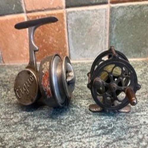 2 vintage coarse fishing reels used