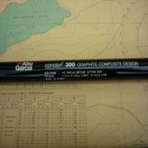 An Abu Garcia Conolon 300 Graphite Medium Action Lure Rod