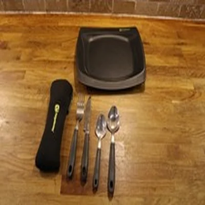 RIDGEMONKEY DLX PLATE & CUTLERY SET  CARP SET UP FISHING