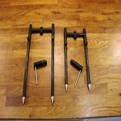 RADICAL ANGLING 2 ROD CARBON BUZZ BARS & BANKSTICKS CARP SET UP FISHING