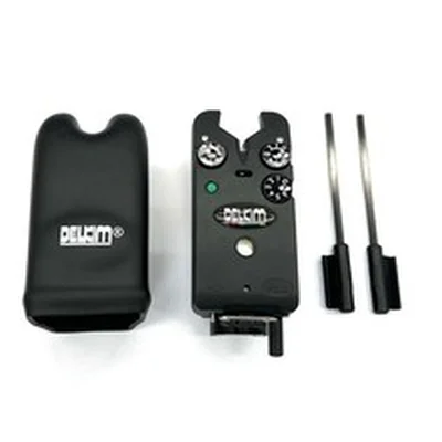 Delkim TXI Plus Green Carp Fishing Bite Alarm inc Snag Ears + Hard Case (1 of 3)