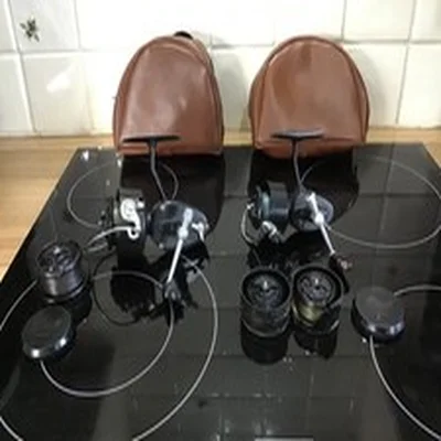 Vintage Two Mitchell 300 & 308 Fishing Reels with Spare reels and Cases..