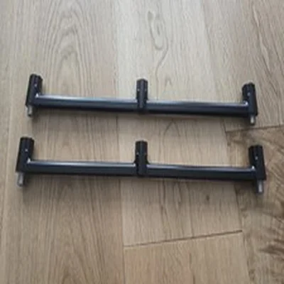 2x Jag Prolite Black 3 Rod Buzz Bars Snag Bar Adaptors For Pod Goal Post Setup.