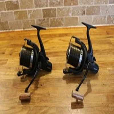 2 SONIK DOMINATOR X 8000 REELS  CARP SETUP FISHING REEL