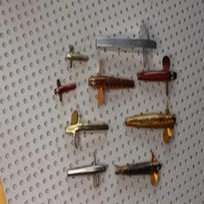 Vintage FISHING Lures Spinners MINNOWS with lot of 9