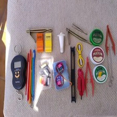 Fishing Items Hook Tying, Scales , Silicone Pole Float Tube.