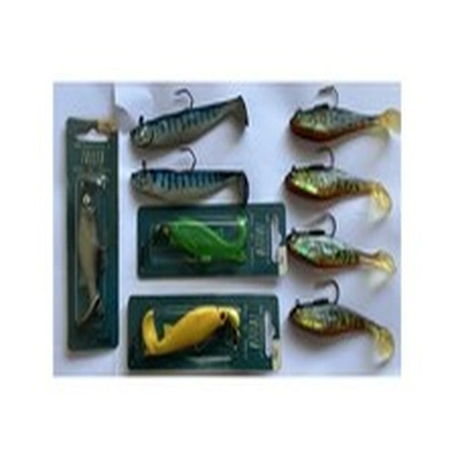 Set of 9 mixed pike/perch/predator soft fishing lures