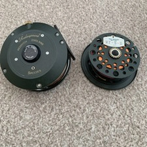 Shakespeare Redditch England Speedex Fishing Reel + Spare Line Spool  