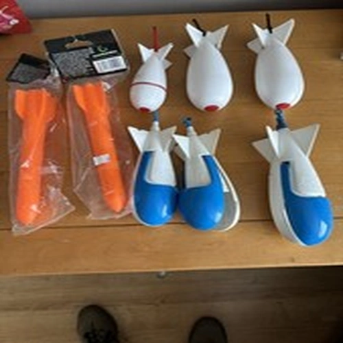 Collection of Spods Carp baiting up.