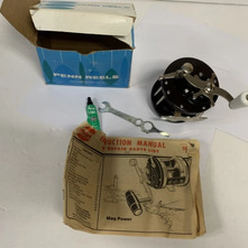 Penn Reels Sea Boy 85 Fishing Reel Vintage USA  Boxed Nickel Plated