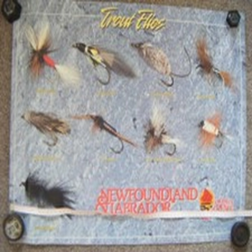 Newfoundland & Labrador (Canada) Tourist Poster Fly Fishing Flies 3 Poster Set.