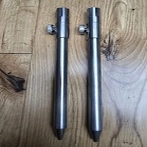 2 x JAG Products Stainless 316 8" Adjustable banksticks bank sticks Carp tackle