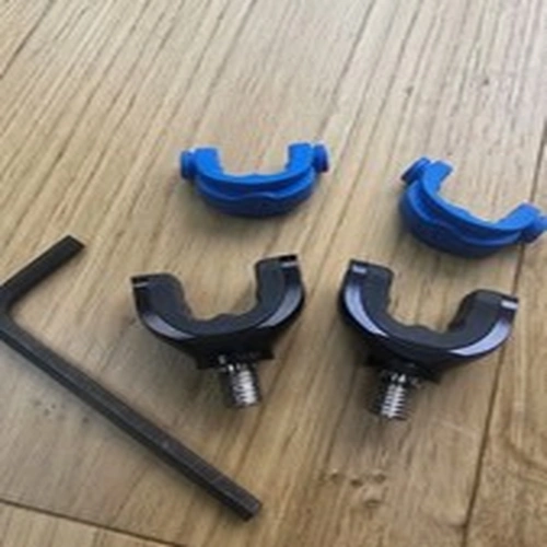 2x JAG Products Prolite Black Large Lockdown Rear buzz bar Rod Rests + Allen Key