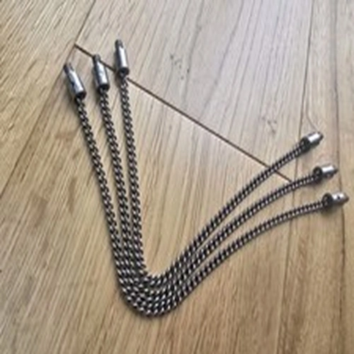 3x Solar Tackle 9" Stainless Ended Indicator Bobbin Hanger Chains Carp Tackle