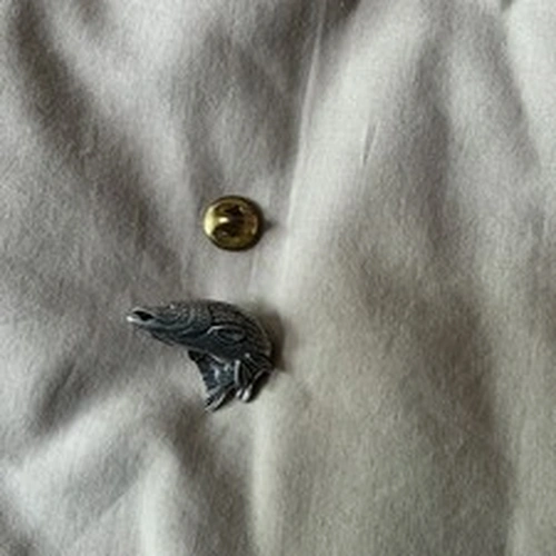 Pewter Trout Tie Pin - Immaculate
