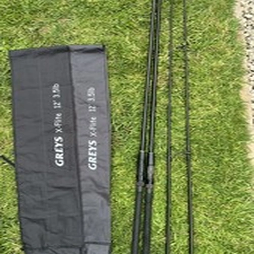 Greys X Flite 12ft 3.5lb Test Curve Rods X2