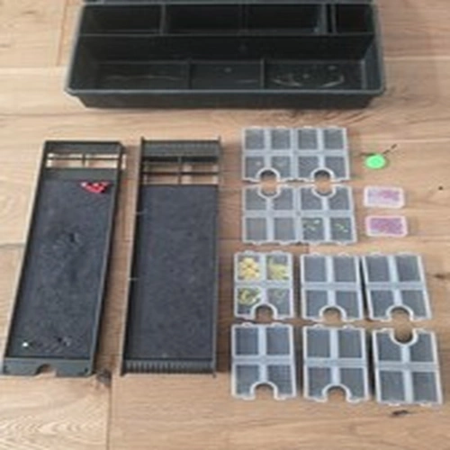 Korum Rig Manager Tackle Box with rig boards Korda hooks beads clips Carp tackle