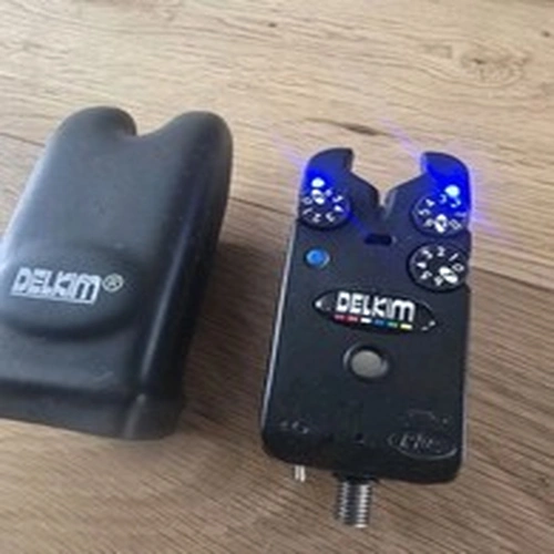 Delkim Standard Plus Bite Alarm.  Blue LEDs & Hard Case. Not EV/Txi