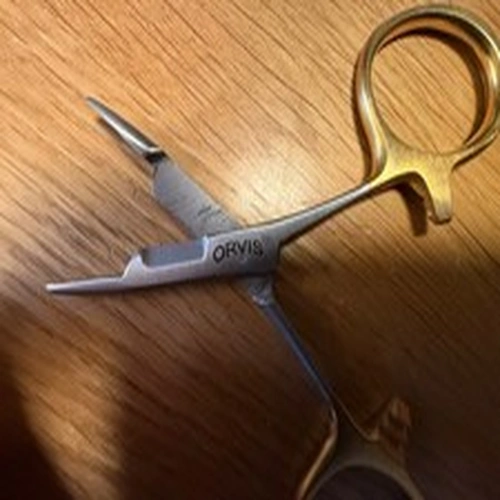 ORVIS STAINLESS STEEL FLY FISHING SNIPPER CLAMPS,  SMALL, (3.5 INCHES)