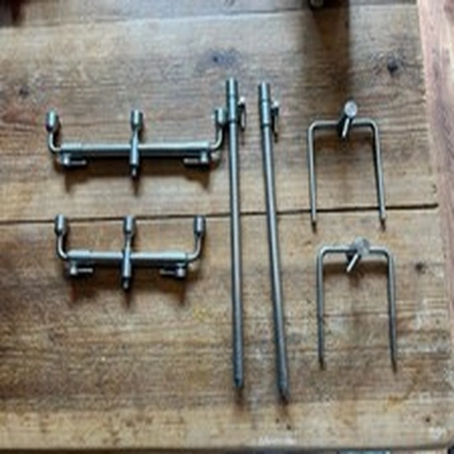 Steve Neville 3 Rod Swan Neck Stainless Steel Adjustable Buzz Bars Carp Fishing