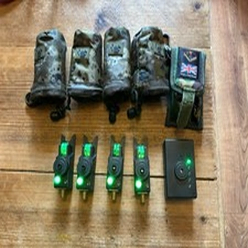 4 x Upgraded Mk4 Steve Neville Bite Alarms, Receiver & Extras