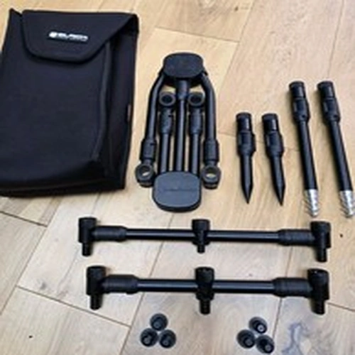 Fox Black Label QR Pod 3 Rod Adjustable Buzz Bars quick release system & case