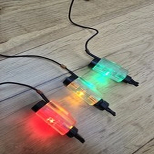 3x Mk1 R/Y/G Delkim Nitelite hangers fit TXi Plus EV EV-D TXi-D bite alarms.