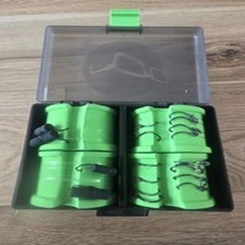 Korda Zig Box 4 EVA Spools with Ronnie/Spinner rigs and Zig rigs carp tackle