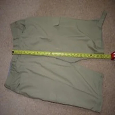 Gents lightweight fishing breeks, light green.