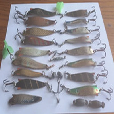 JOB LOT OF VINTAGE ABU 'SWEDEN' TOBY'S IN ABU GARCIA LURE BOX.