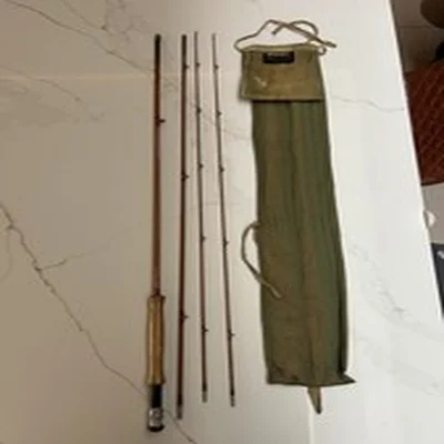 Rare Old Hardy Palakona Deluxe Bamboo 9' #5-6 3 pieces Bamboo Fly Fishing Rod