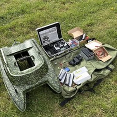 Anate. Catermeran Fishing Bait Boat with Remote Control Fishing Bait Boat