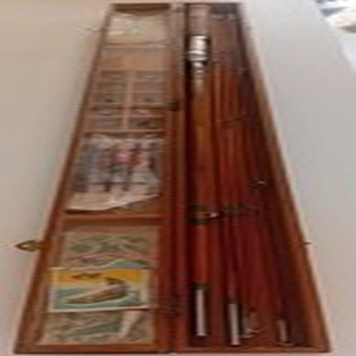 Vintage Japanese Split Cane Fly Fishing Rod Set in Wooden Box – Complete Kit