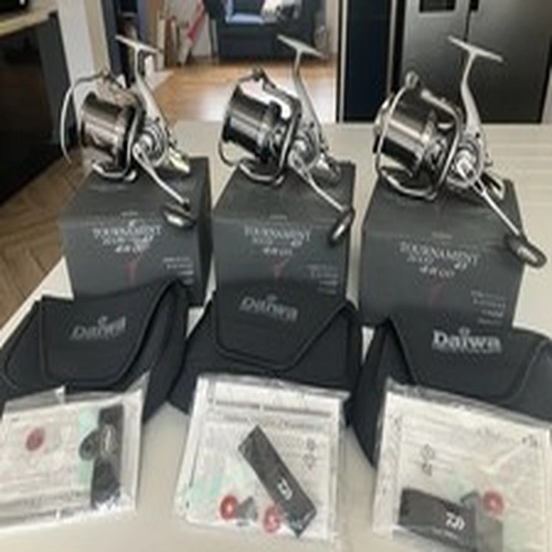 Daiwa Tournament Basiair 45 QD Fishing Reel X3 With Boxes And Bags.