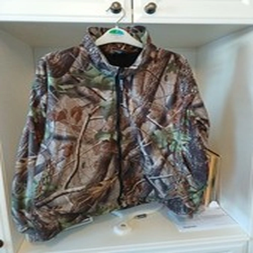 White Water Outdoors Camo Fleece Windstopper Jacker- Size L - Carp Fishing