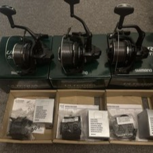 3x Shimano Ultegra 5500 XTD Fishing Reels Boxes with Line Reducers Spare Spool