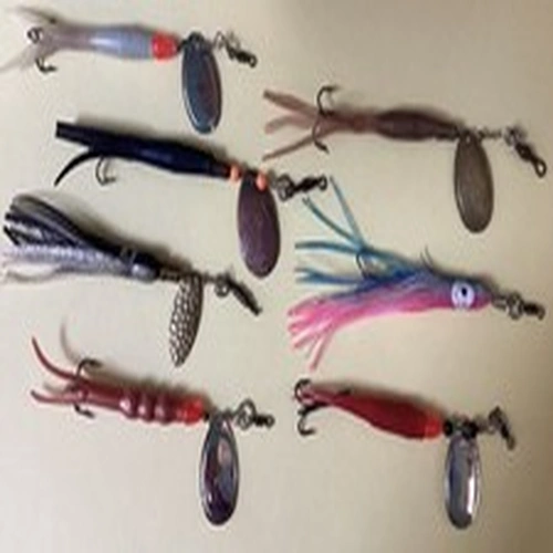 Seven Assorted Fishing Lures Good Used Condition - All With Treble Hooks