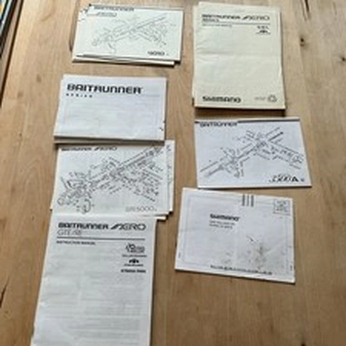 Shimano Baitrunner fishing reel parts lists instructions 