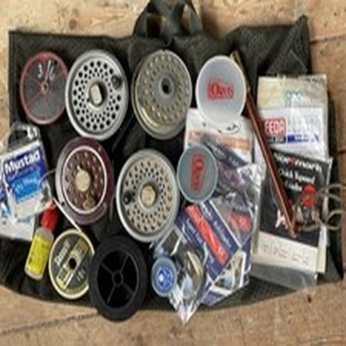 Collection of Fly Fishing Reels, Hooks, Lines etc.