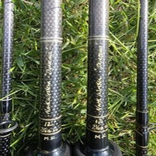Northwestern Dyneema Vic Gibson Carp Rods (X2) 12 Foot 2 1/4 LBS Vintage Carp