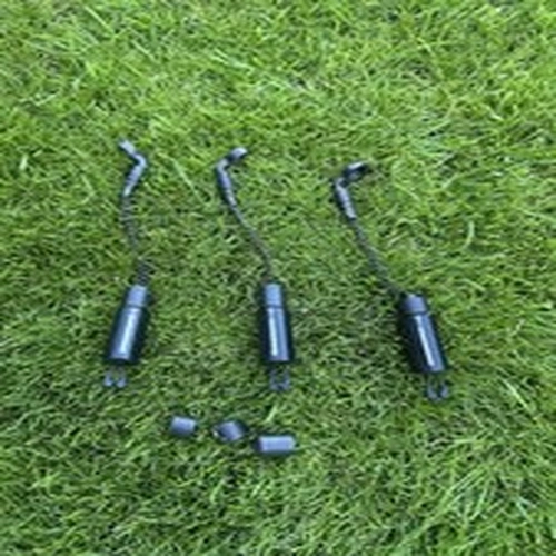 Korda Black & White Bobbins Hangers With Isotopes and Spares - Medium x3