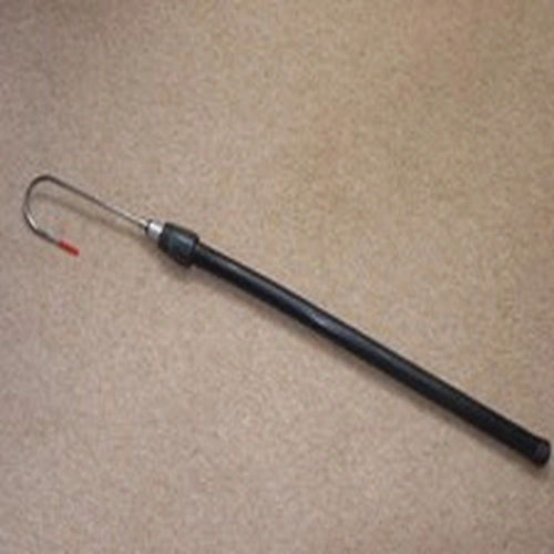 Extending landing net / gaff pole, including gaff hook.
