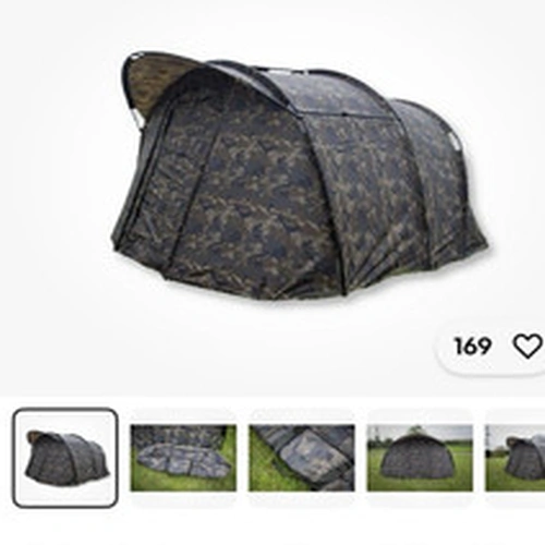 Solar Undercover Camo 2 Man Bivvy Carp Fishing Shelter Undercover Range