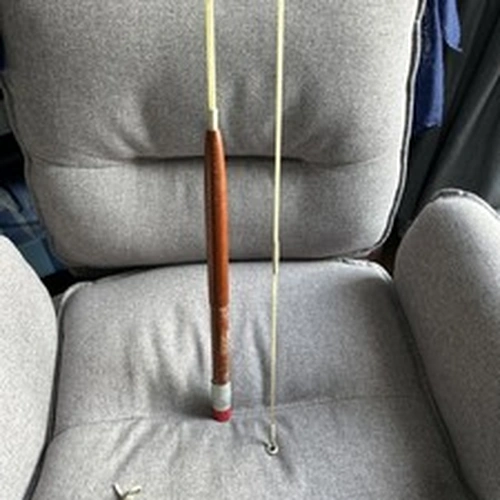 Vintage Blank/Whip Fly Fishing Rod. Wooden Handle. Made In England 8.5 Ft