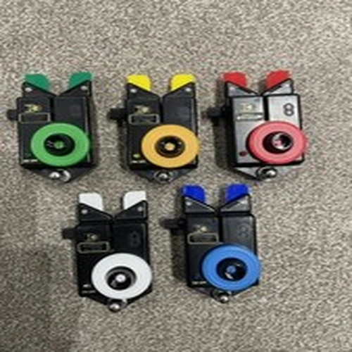 5 x side knob Bamford type Optonic conversions (Green, Amber, Red, White, Blue)